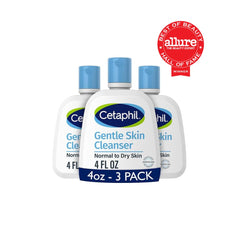 Cetaphil Gentle Skin Cleanser Face Wash for Normal to Dry Skin (4 oz, 3 Pack)
