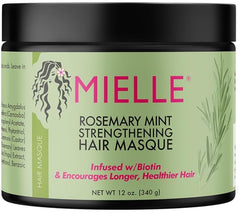 Miell Rosemary Mint Organics Infused with Biotin and Encourages Growth Hair Products for Stronger and Healthier Hair and Styling Bundle Set 4 PCS/shampoo/masque/leave-in conditioner/oil