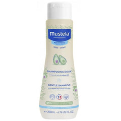 Mustela Baby Gentle Shampoo with Natural Avocado - Hair Care for Kids of all Ages & Hair Types - Tear-Free & Biodegradable Formula 200ml