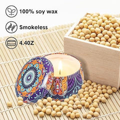 Scented Candles Gift Set for Women, Natural Soy Wax & Essential Oil, Aromatherapy Candles. Lavender, Rose, Gardenia and Vanilla., Birthday, Mother's Day, Valentine's Day, Pack of 4