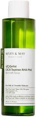 Mary&May Vegan CICA Tea Tree AHA PHA Toner, Soothing & Calming, Cruelty Free, for Sensitive Skin - 200ml