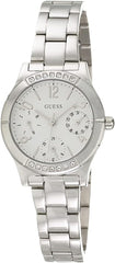 Guess Watch - GW0413L1 - Polished Silver Case With Crystalstal/Sunray White Multifunctions Dial/Polished Silver Bracelet, Silver, bracelet