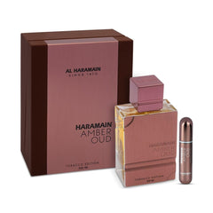 Al Haramain Amber Oud Tobacco Edition 200ML Eau De Parfum + Refillable Atomizer, Long Lasting Arabic Fragrances for Men & Women, Luxury Oriental Spicy Perfume with Tobacco, Vanilla & Warm Woods