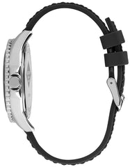 Lee Cooper Men's Quartz Movement Watch, Analog Display and Silicone Strap - LC07361.391, Black