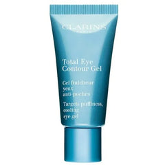 Clarins Total Eye Contour Gel Cooling Eye Gel Visibly Reduces Dark Circles and Puffiness Refreshes, Hydrates and Soothes Blend Of Natural Ingredients All Skin Types 0.6 Ounces