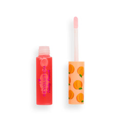 Makeup Revolution Tasty Peachy Keen Lip Oil, I Heart Fruit Moisturizing Lip Gloss