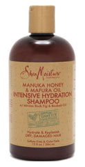 Shea Moisture Manuka Honey & Mafura Oil Intensive Hydration Shampoo with African Rock Fig & Baobab Oil 13 oz- (Pack of 2)