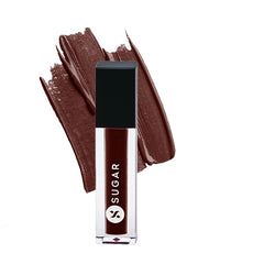 SUGAR Cosmetics Smudge Me Not Liquid Lipsticks for Women | Transferproof & Waterproof | Lasts 12+ Hours | Matte Lipstick | 1.1ml - 42 Toast Roast