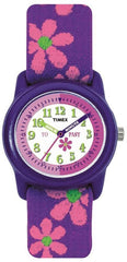 Timex Kid's Analog 28 mm Elastic Fabric Strap Watch - Flowers