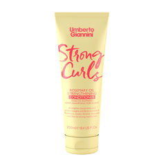 Umberto Giannini Strong Curls Rosemary Oil Strengthening Conditioner for Curly, Coily, Wavy Hair - 250ml