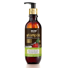 WOW Skin Science Apple Cider Vinegar Shampoo, Restores Shine & Smoothness - No Parabens, Sulphates & Silicones - 250mL