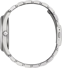 Citizen Men's Analogue Eco-Drive Watch with Titanium Strap AW1641-81E, Black, Bracelet