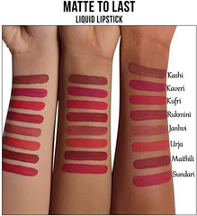 Nykaa Matte To Last ! Liquid Lipstick Collection - Pink - Intense Matte Color | Long-Lasting | Lightweight & Comfortable | 24-Hour Freshness | Precise Application - Le Pondy 15 (5 ml)