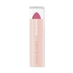 Wet n Wild Rich Satin Lipstick, Long-wearing lipstick with a satin finish, non-drying formula and pigmentation with a velvety-smooth texture, one in a milli-melon