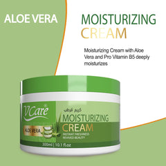 V Care Moisturizing Cream| Aloe Vera| 300ml| Deep Moisturizing| Reduces Itchiness