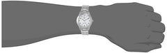 Casio Leather Band Watch Silver-White