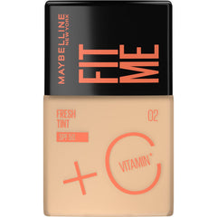 Maybelline New York, Fit Me Fresh Tint Foundation SPF 50 with Brightening Vitamin C, 02