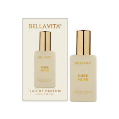 BELLAVITA Pure Musk | Long Lasting EDP | 20ml | Perfume for Man | with Lily of the Valley, Sandalwood and Tonka | Premium, Woody, Musly, Floral Unisex Fragrance for Man and Woman
