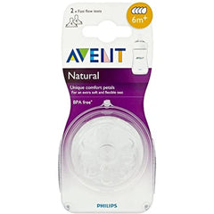 AVENT Philips Fast Flow Teat 6+ Months, Pack of 2