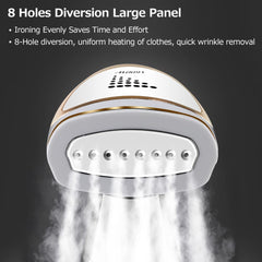 Portable Handheld Garment and Fabric Steamer 1600 Watts,40-Second Fast Heat-up, Auto-Off, Large Detachable Water Tank,2 in 1 Fabric Wrinkle Remover and Clothing Iron, with Lint Brush, and Steam Nozzle