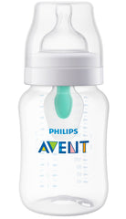Philips Avent Anti-colic Baby Bottle with AirFree Vent, Clear, 9 Ounce, 4 Pack, SCF403/44