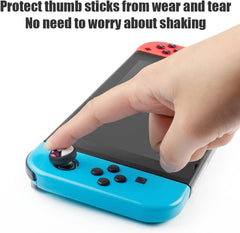 Loiisgy Silicone Joycon Thumb Grip Caps for Switch, Joystick Cover Compatible with Nintendo Switch/OLED/Switch Lite, Analog Stick Grips Button Covers
