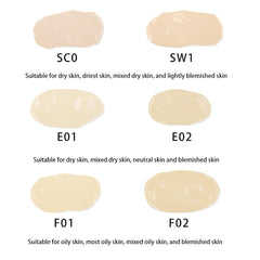 Funny Elves Makeup Foundation Liquid Medium Coverage Long Lasting Concealer Lightweight Flawless 25ml (F01)