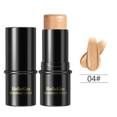 NIKITA.VIVI - Shimmer Stick Makeup Highlighter | Shimmer Cream Powder, Lasting Glow Finish Foundation Stick | Highlighter & Bronzer Pen, Face Brightens & Shades Pencil | Face Series | 6g (#04)