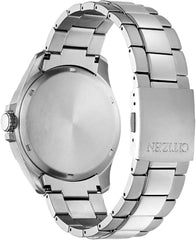 Citizen Men Analogue Eco-Drive Watch with Titanium Strap BM7470-84E, White, One Size, Bracelet
