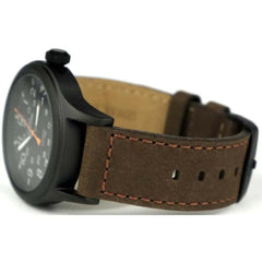 Timex Expedition Scout Nylon Strap Gents Watch - Brown Leather/Black