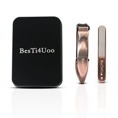 BesTi4Uoo Professional Nail Clipper Set for Men and Women - Precise Trimming and Grooming Tool (Brown clipper)