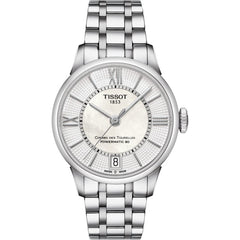 Tissot womens Tissot Chemin des Tourelles Powermatic 80 Lady 316L stainless steel case Automatic Watch, Grey, Stainless steel, 16 (T0992071111800), Grey, Quartz Movement