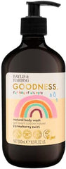 Baylis & Harding Goodness Kids Natural Body Wash 500ml - Strawberry Swirl | 98% Natural-Gentle for new borns | Allergen Free Fragrance | Vegan