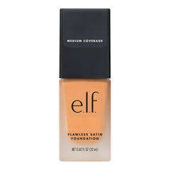 e.l.f. Flawless Satin Foundation, Lightweight & Medium Coverage, Semi-Matte Finish, Vegan & Cruelty-Free, Buttercup, 0.68 Fl Oz (20mL)