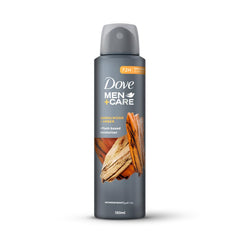 DOVE MEN + CARE Antiperspirant Deodorant Spray, Sandalwood & Amber, Plant-Based Moisturizer, Triple Defense Technology, 72H Protection, 150ml