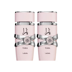 Lattafa Yara Eau de Parfum Spray for Women - 3.4 Ounce (Pack of 2)