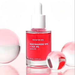 Korean Skincare Face Serum Niacinamide 10% + TXA 4% Brightening and Hydrating Serum with Hyaluronic Acid, Ceramides and Natural Extracts - 30ml | Even Skin Tone and Reduces Dark Spots