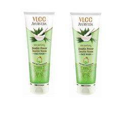 VLCC Ayurveda Double Power Neem Face Wash (150ml, Pack of 2)