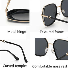 Goodern Polarized Sunglasses for Women Men,Travel Lightweight Sun-Proof Sunglasses Unisex Portable Big Frame Sun Glasses Fashion Sun Protection Sunglasses Outdoor Camping Fishing Sunglasses-Pink
