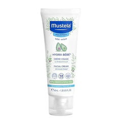 Mustela Hydra Bebe Face Cream – Daily Baby Moisturizer with Natural Avocado, Jojoba Oil & Shea Butter - 1.35 fl. oz.