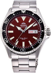Orient RA-AA0003R19B Kamasu/Mako III Analog Automatic Sports Watch for Men, 41.8 mm Case Size, Silver/Red