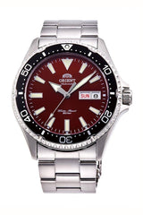 Orient RA-AA0003R19B Kamasu/Mako III Analog Automatic Sports Watch for Men, 41.8 mm Case Size, Silver/Red