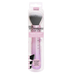 REAL TECHNIQUES Custom Slide Makeup Brush Contour Kit For Blush, Bronzer and Contouring Makeup, 3 Settings for Sheer Medium, or Focused Application