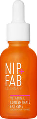 Nip+Fab Vitamin C Fix Concentrate Extreme 15% 1 fl oz | Face Skin Radiance Booster | 3 Forms of Vitamin C | Ferulic Acid | Skin Protection | Moisturizing Hydrating Antioxidant