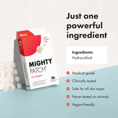 Mighty Patch Original - Hydrocolloid Acne Pimple Patch Spot Treatment (36ct) for.