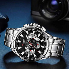CURREN 8363 Fashion Men Watches With Stainless Steel Top Brand Luxury SportQuartz Men Watch