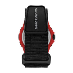 Skechers Casual Digital Watch for Men - Youngs Black/Red