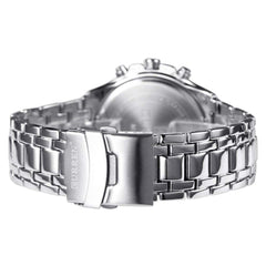 Curren Casual Military Sport Male Wrist Watch - Silver