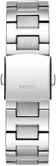 Guess Empire Multi-function Analog Watch for Men, 46 mm Case Width, Silver Tone/Black