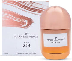 Mark Des Vince Oud 554 Concentrated Perfume for Men Women Long Lasting Parfum Fragrance For Unisex, 15ml